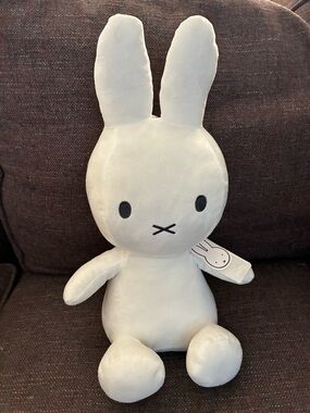 NWT large miffy White Plush Bunny Soft Stuffed Animal. Brand new with tags, 15”